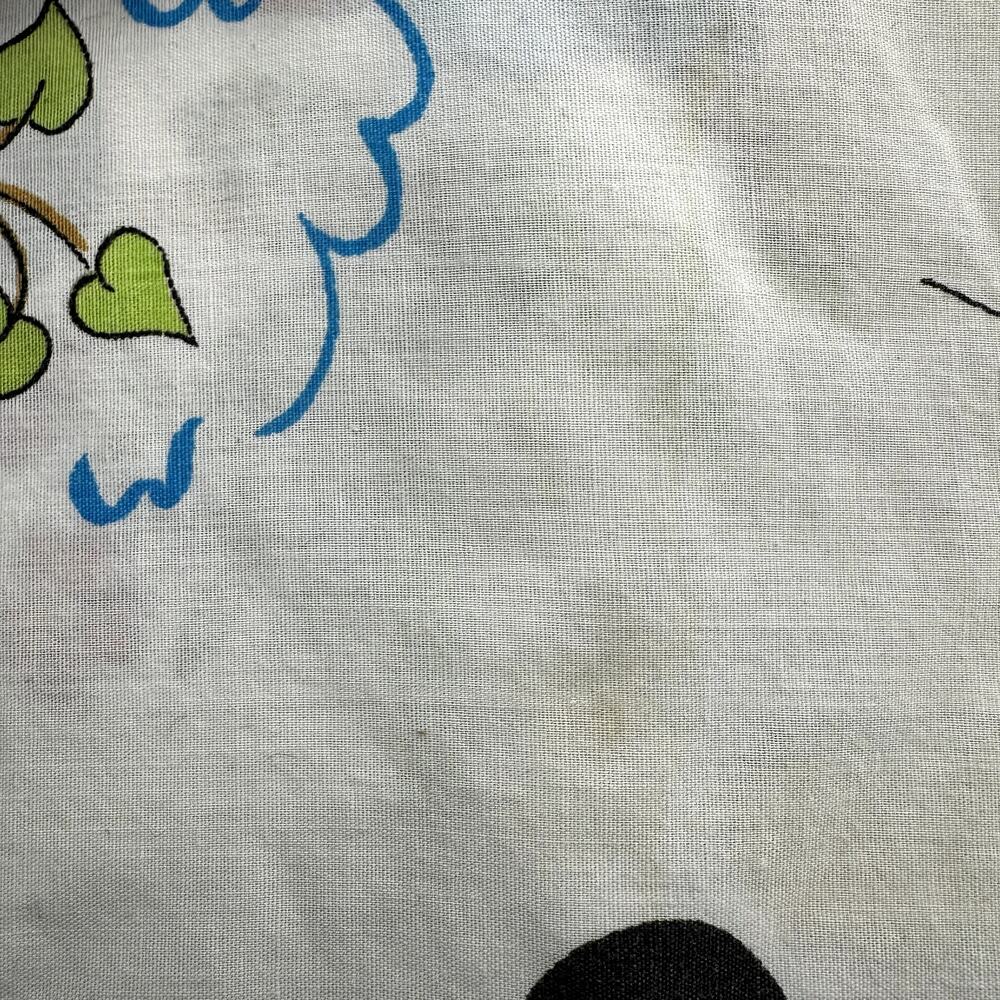 Vintage Montgomery Ward Disney Mickey & Friends Chores Muslin Twin Flat Sheet - Picture 3 of 6